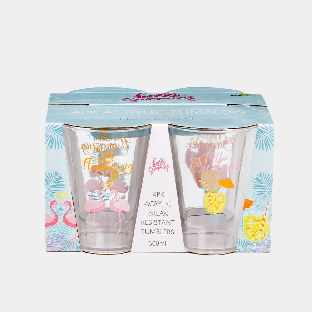 Flamefield Acrylic Hello Summer Tumbler