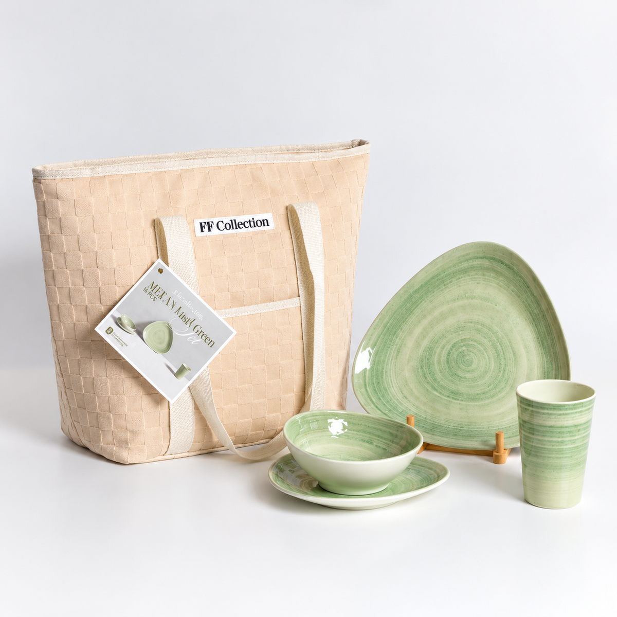 16-tlg. Set Aegean Land Green mit Kühltasche