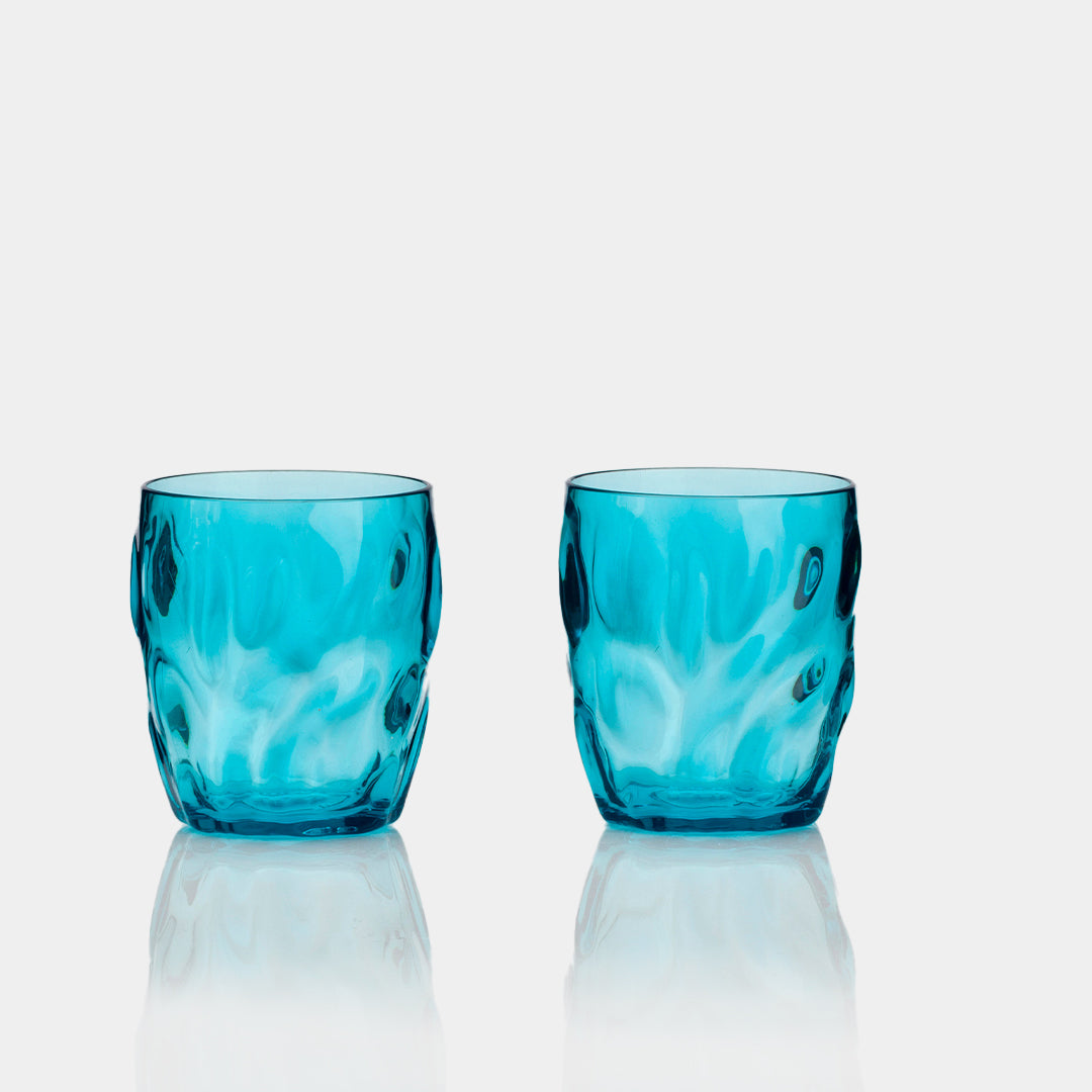 Flamefield Acrylic Ice Tumbler Aqua Short