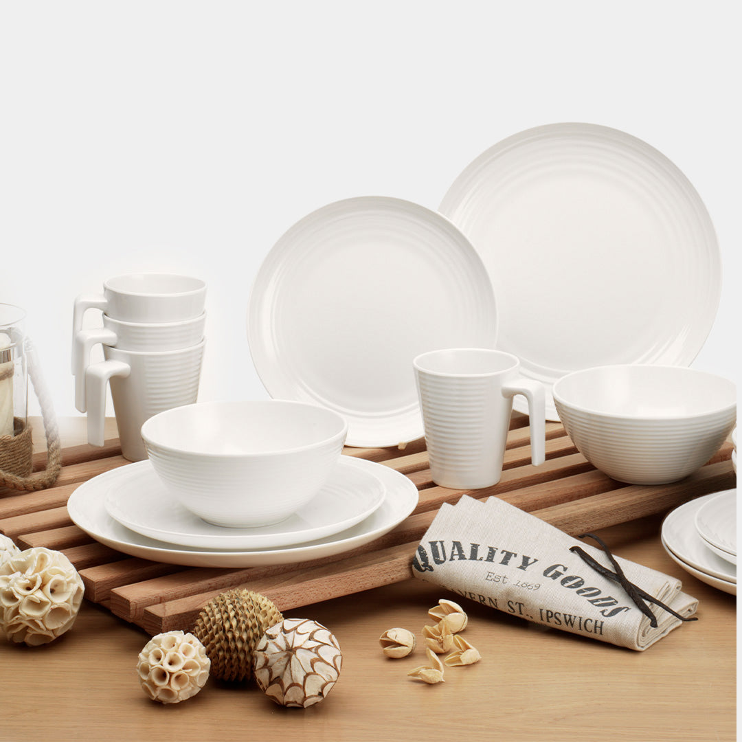 Flamefield Seramika Vanilla 16 pc Melamine Set