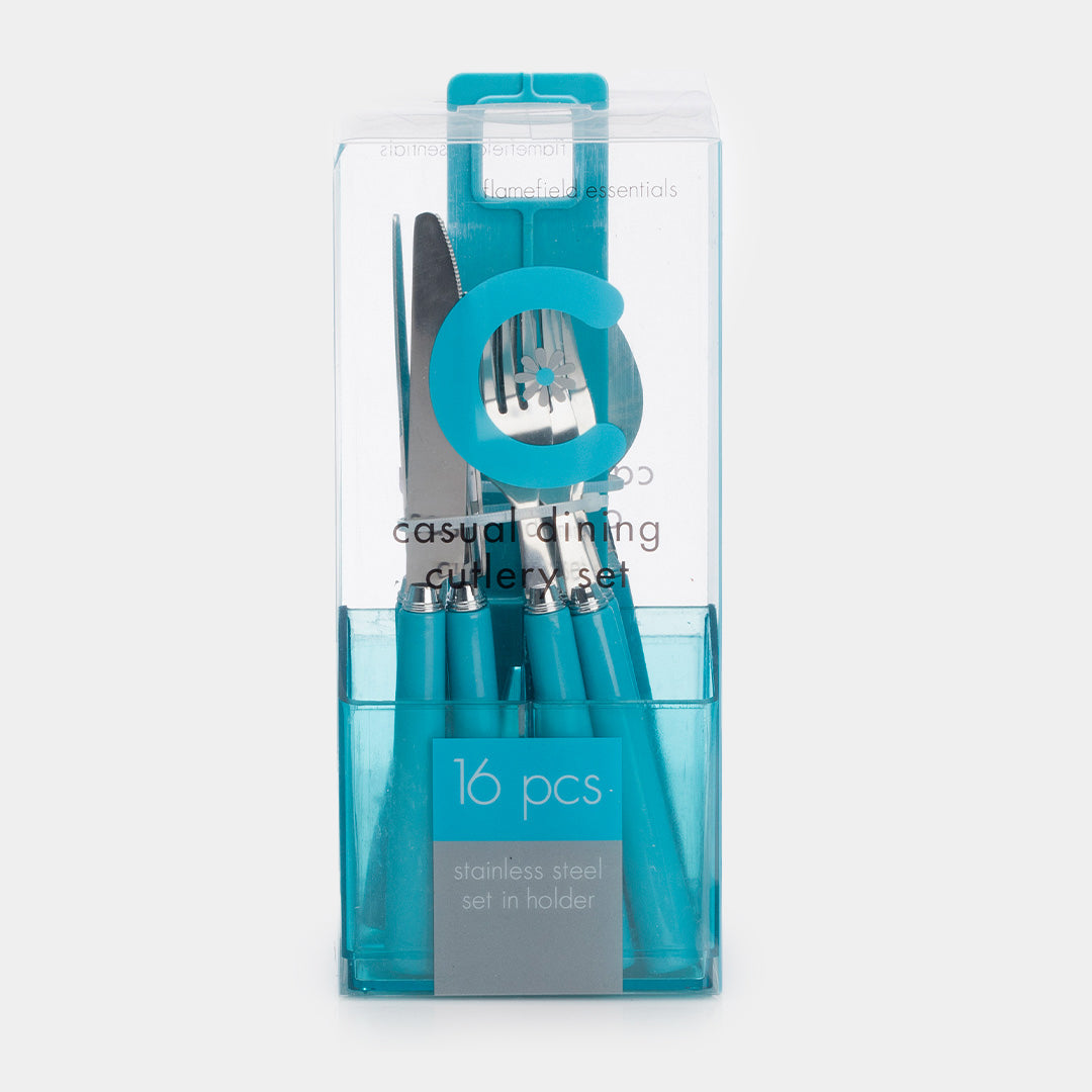 Flamefield Aqua Cutlery 16 pc Set