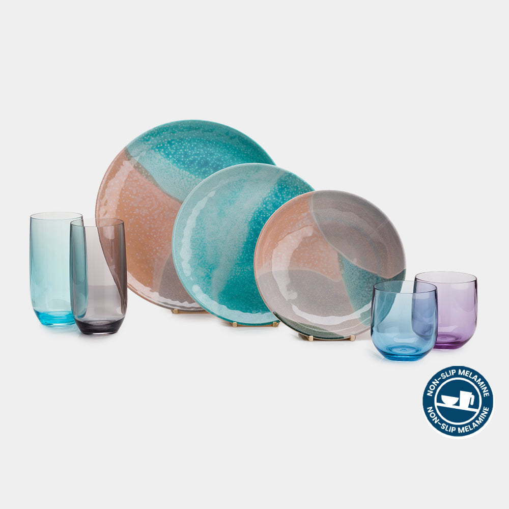 Flamefield Dunes 12 pc Melamine Set