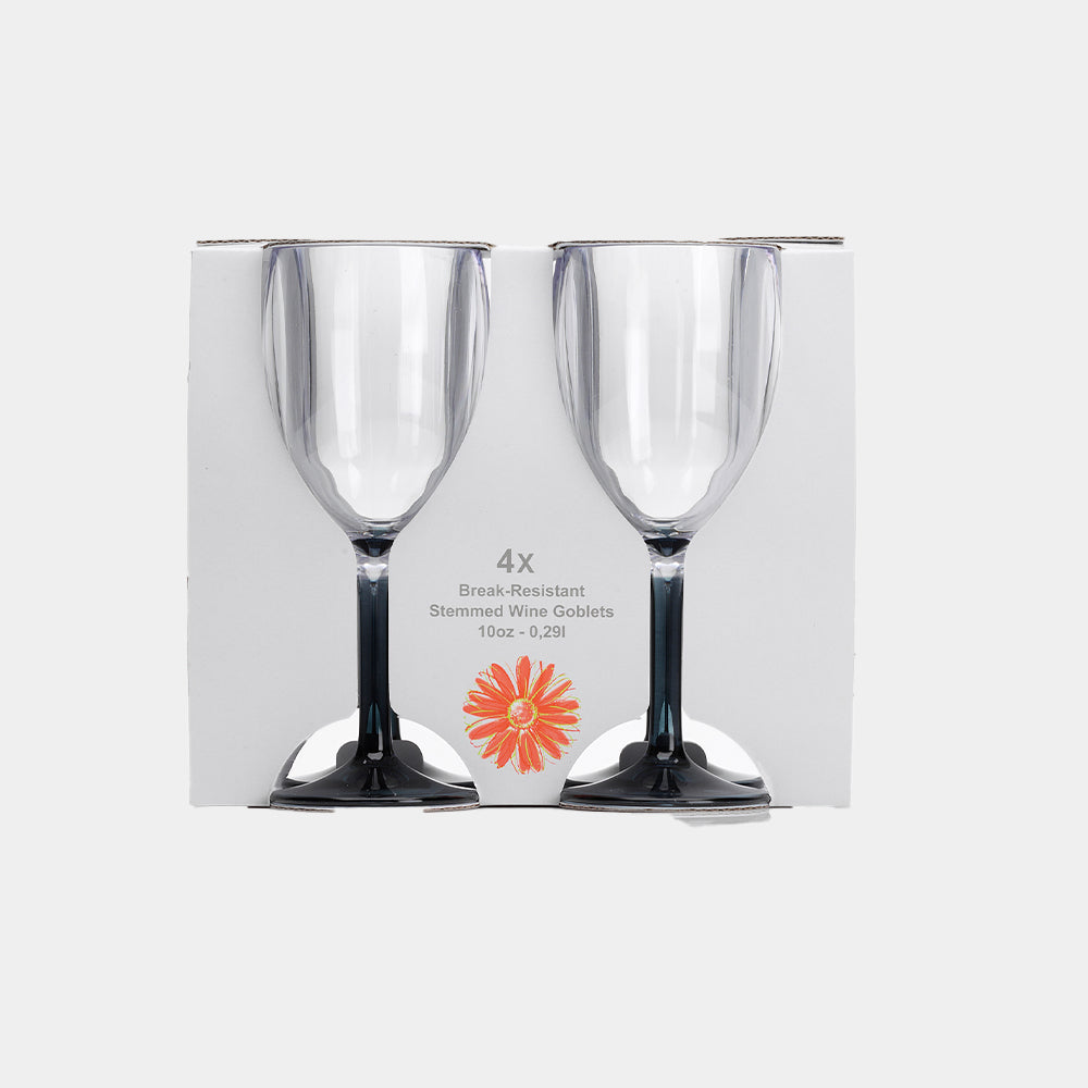 Flamefield Acrylic Smoked Wine Goblet