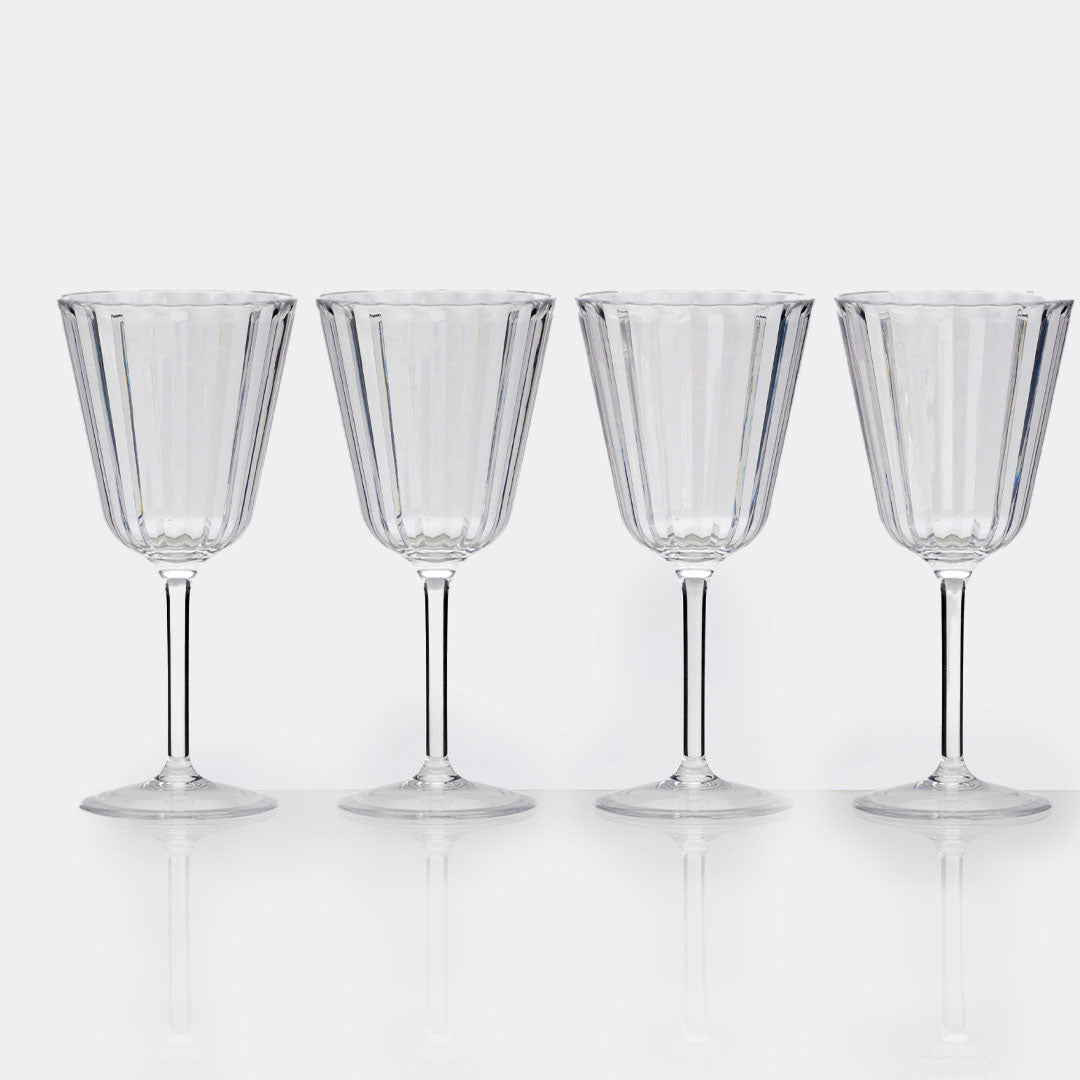 FLAMEFIELD ACRYLIC CRYSTAL LINE WINE GLASS