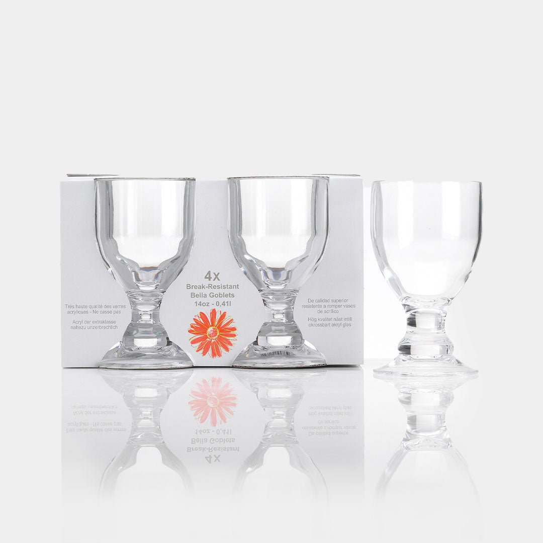 Flamefield Acrylic Bella Goblet Clear